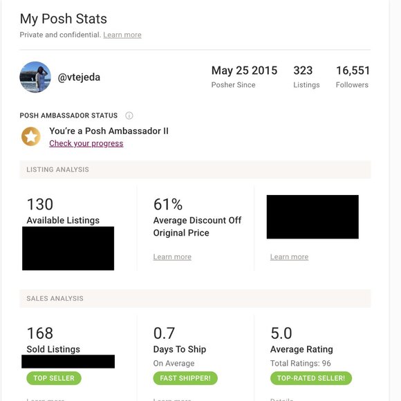 Posh Stats - vtejeda - Picture 1 of 2